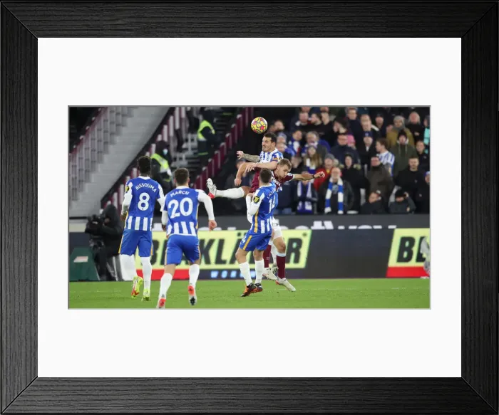 Framed Print : Decisive Moment: West Ham vs. Brighton - Premier League Showdown at The London Stadium (01DEC21) Framed Print : Decisive Moment: West Ham vs. Brighton - Premier League Showdown at The London Stadium (01DEC21)