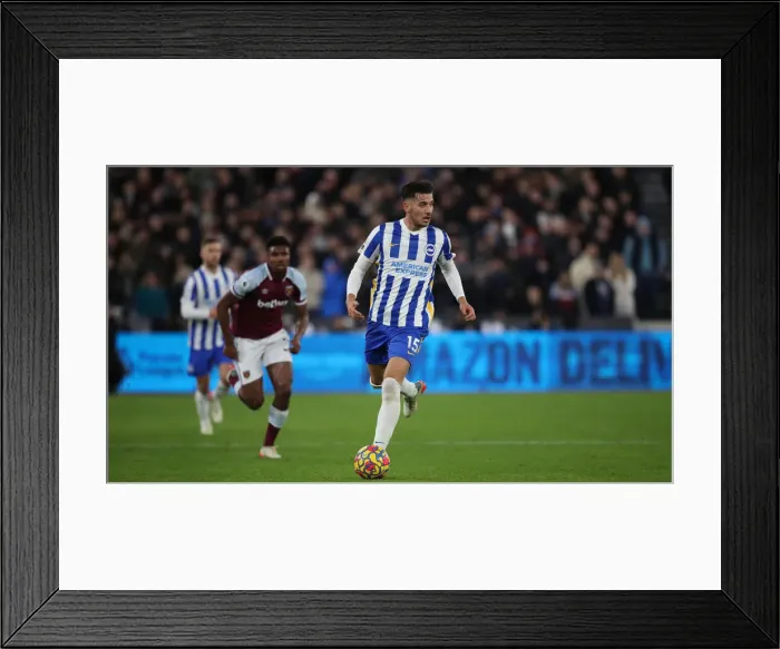 Framed Print : Decisive Moment: Premier League Showdown - West Ham United vs. Brighton and Hove Albion, 1st December 2021