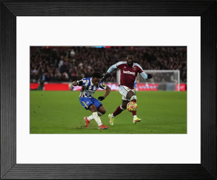 Framed Print : Decisive Moment: Premier League Showdown - West Ham United vs. Brighton and Hove Albion, 1st December 2021 Framed Print : Decisive Moment: Premier League Showdown - West Ham United vs. Brighton and Hove Albion, 1st December 2021