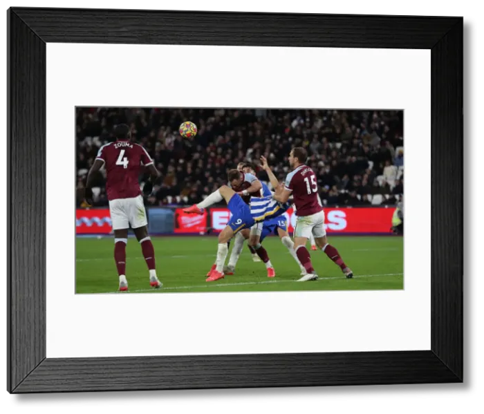 Framed Print : Decisive Moment: West Ham vs. Brighton - Premier League Clash (01DEC21) Framed Print : Decisive Moment: West Ham vs. Brighton - Premier League Clash (01DEC21)