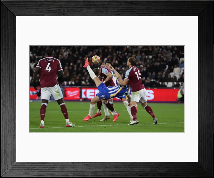 Framed Print : Decisive Moment: West Ham vs. Brighton - Premier League Clash (01DEC21) Framed Print : Decisive Moment: West Ham vs. Brighton - Premier League Clash (01DEC21)