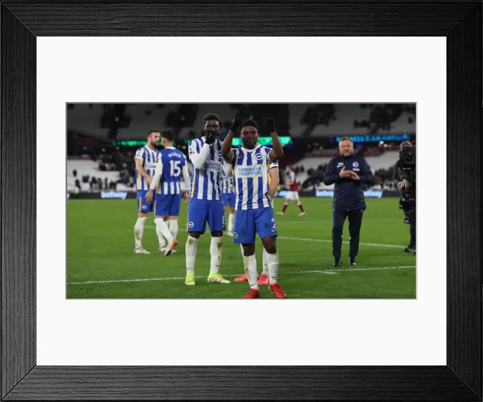 Framed Print : Decisive Moment: West Ham vs. Brighton - Premier League Clash (1st December 2021) Framed Print : Decisive Moment: West Ham vs. Brighton - Premier League Clash (1st December 2021)