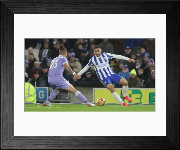 Framed Print : Brighton & Hove Albion vs Leeds United: A Premier League Battle at American Express Community Stadium (November 27, 2021) Framed Print : Brighton & Hove Albion vs Leeds United: A Premier League Battle at American Express Community Stadium (November 27, 2021)
