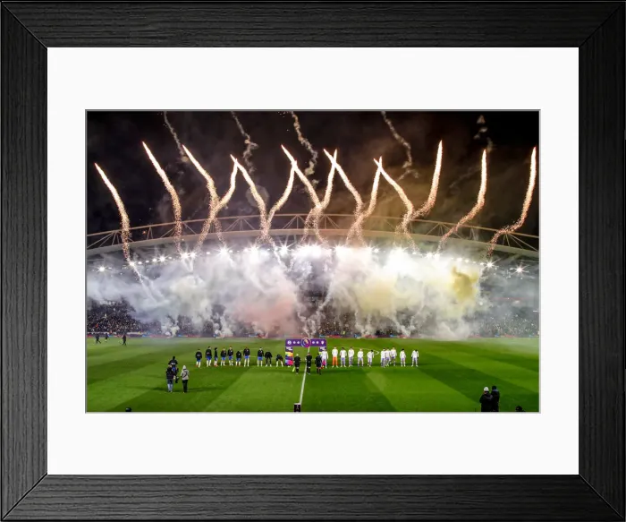 Framed Print : Brighton vs Leeds United: A Premier League Battle at American Express Community Stadium (November 27, 2021) Framed Print : Brighton vs Leeds United: A Premier League Battle at American Express Community Stadium (November 27, 2021)