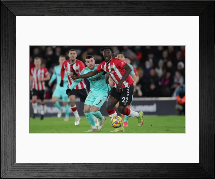 Framed Print : Decisive Moments: Southampton vs. Brighton & Hove Albion at St Mary's, 4th December 2021 Framed Print : Decisive Moments: Southampton vs. Brighton & Hove Albion at St Mary's, 4th December 2021