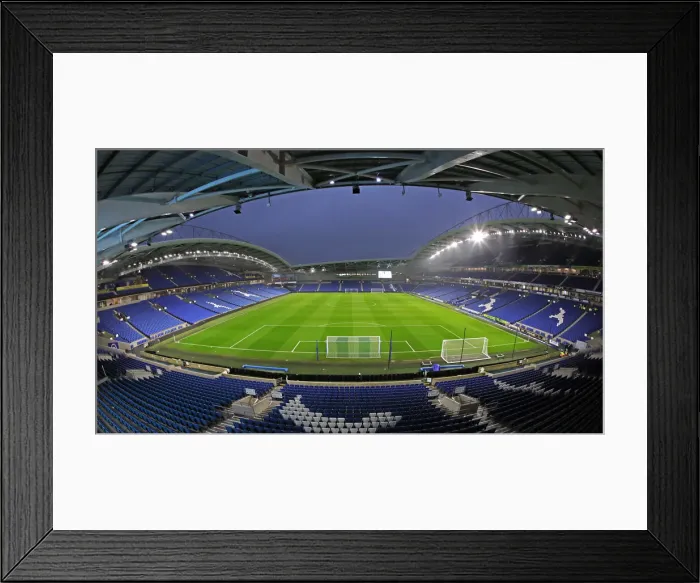 Framed Print : Brighton vs. Wolverhampton Wanderers: A Premier League Battle at American Express Community Stadium (15DEC21)