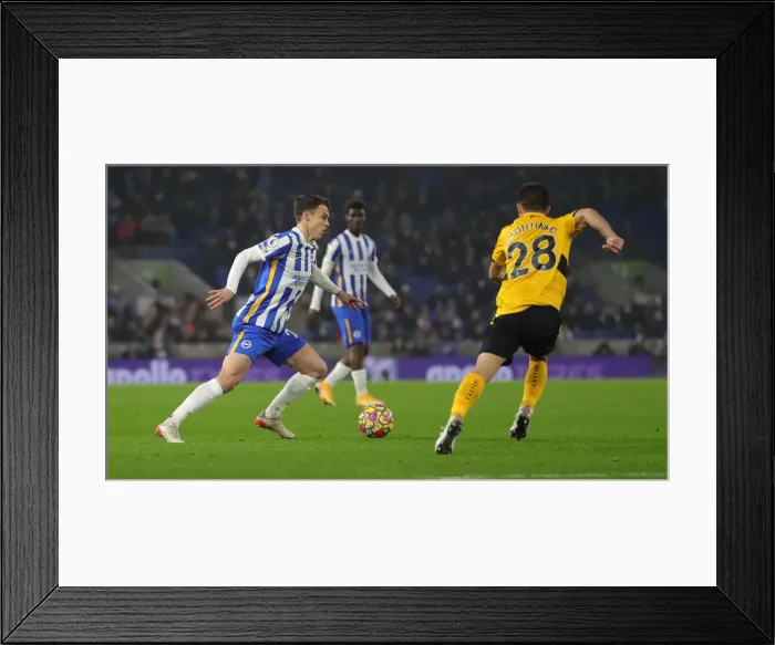 Framed Print : Premier League Showdown: Brighton vs. Wolverhampton Wanderers (15DEC21) - American Express Community Stadium