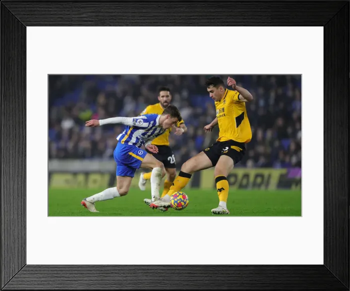 Framed Print : Brighton & Hove Albion vs. Wolverhampton Wanderers: A Premier League Battle at American Express Community Stadium (15DEC21) Framed Print : Brighton & Hove Albion vs. Wolverhampton Wanderers: A Premier League Battle at American Express Community Stadium (15DEC21)