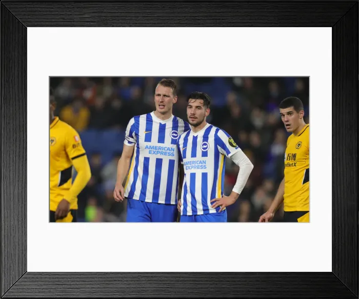 Framed Print : Brighton & Hove Albion vs. Wolverhampton Wanderers: A Premier League Battle at American Express Community Stadium (15DEC21) Framed Print : Brighton & Hove Albion vs. Wolverhampton Wanderers: A Premier League Battle at American Express Community Stadium (15DEC21)