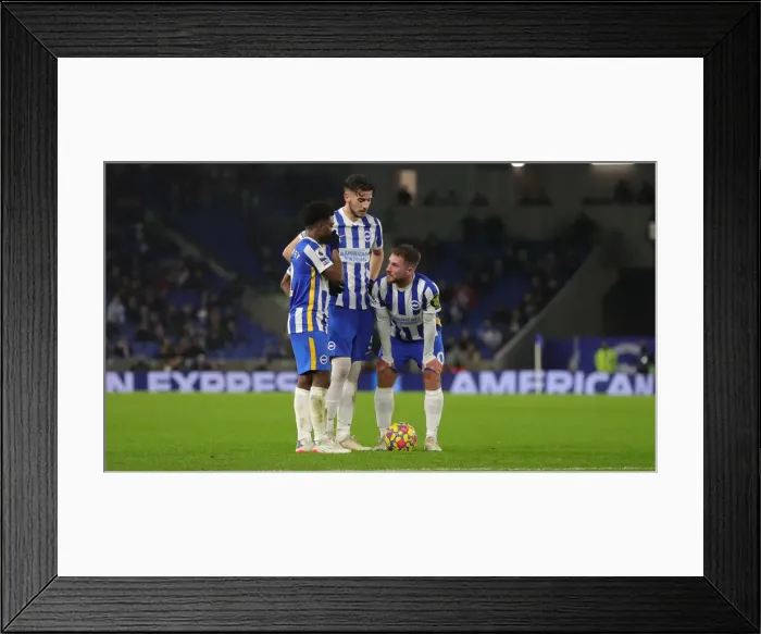 Framed Print : Boxing Day Battle: Brighton & Hove Albion vs. Brentford in Premier League (26DEC21)