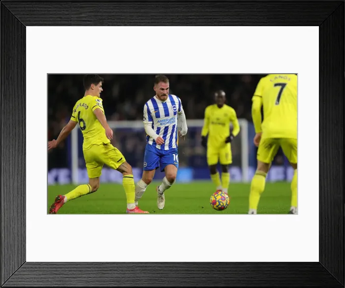 Framed Print : Boxing Day Battle: Brighton & Hove Albion vs. Brentford in Premier League (26DEC21)