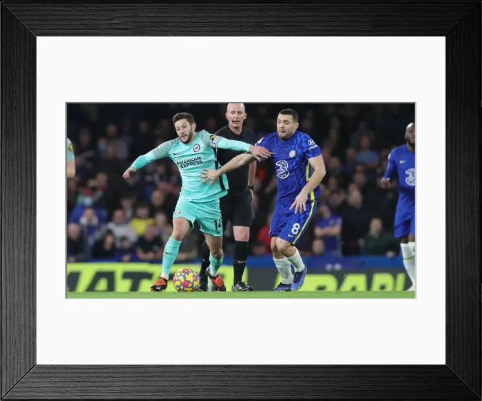 Framed Print : Battling Brighton vs. Chelsea: A Premier League Clash at Stamford Bridge (29DEC21)