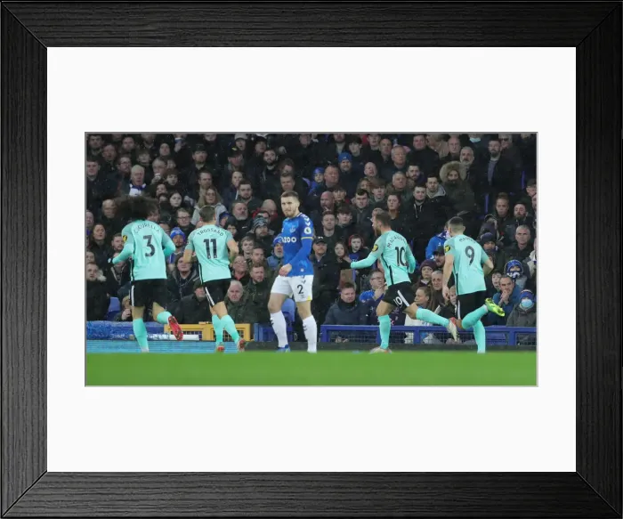 Framed Print : Premier League Showdown: Everton vs. Brighton & Hove Albion at Goodison Park (02JAN22) Framed Print : Premier League Showdown: Everton vs. Brighton & Hove Albion at Goodison Park (02JAN22)