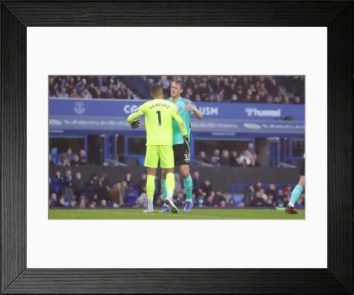 Framed Print : 0-0 Stalemate: Everton vs. Brighton & Hove Albion - Premier League Rivalry (January 2, 2022) Framed Print : 0-0 Stalemate: Everton vs. Brighton & Hove Albion - Premier League Rivalry (January 2, 2022)