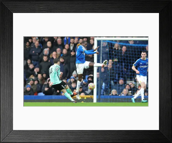 Framed Print : Premier League: Everton vs. Brighton and Hove Albion Clash at Goodison Park - 2nd January 2022 Framed Print : Premier League: Everton vs. Brighton and Hove Albion Clash at Goodison Park - 2nd January 2022