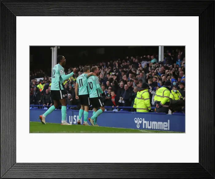 Framed Print : 2 January 2022: Premier League Clash - Everton vs. Brighton and Hove Albion (Goodison Park) Framed Print : 2 January 2022: Premier League Clash - Everton vs. Brighton and Hove Albion (Goodison Park)