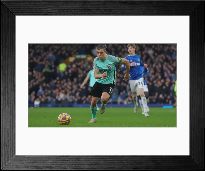 Framed Print : Everton vs. Brighton & Hove Albion: Intense Clash in Premier League at Goodison Park - 2nd January 2022