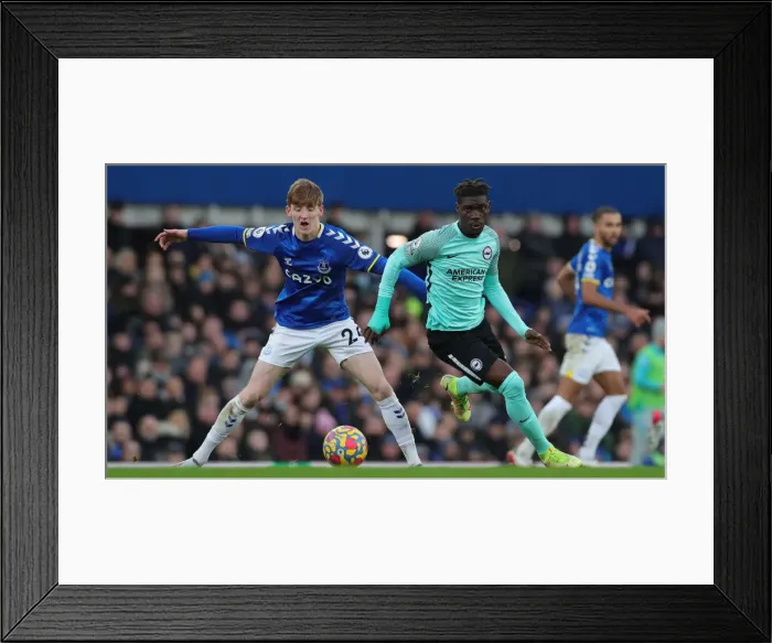 Framed Print : 2nd January 2022: Premier League Showdown - Everton vs. Brighton & Hove Albion at Goodison Park Framed Print : 2nd January 2022: Premier League Showdown - Everton vs. Brighton & Hove Albion at Goodison Park