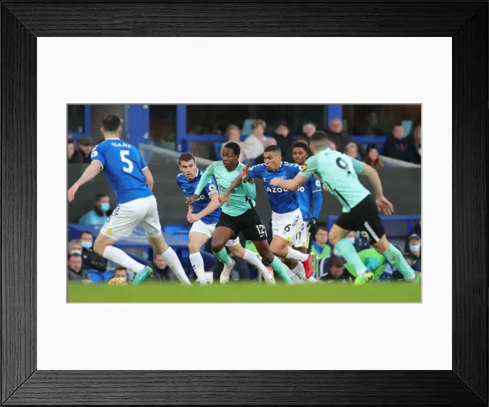 Framed Print : Everton vs. Brighton & Hove Albion: Intense Premier League Clash at Goodison Park - 2nd January 2022 Framed Print : Everton vs. Brighton & Hove Albion: Intense Premier League Clash at Goodison Park - 2nd January 2022
