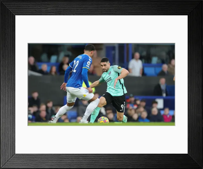 Framed Print : Premier League Clash: Everton vs. Brighton & Hove Albion at Goodison Park (02.01.22) Framed Print : Premier League Clash: Everton vs. Brighton & Hove Albion at Goodison Park (02.01.22)