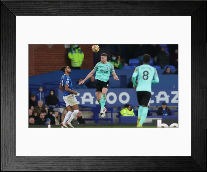 Framed Print : Premier League Clash: Everton vs. Brighton & Hove Albion at Goodison Park - 2nd January 2022 Framed Print : Premier League Clash: Everton vs. Brighton & Hove Albion at Goodison Park - 2nd January 2022