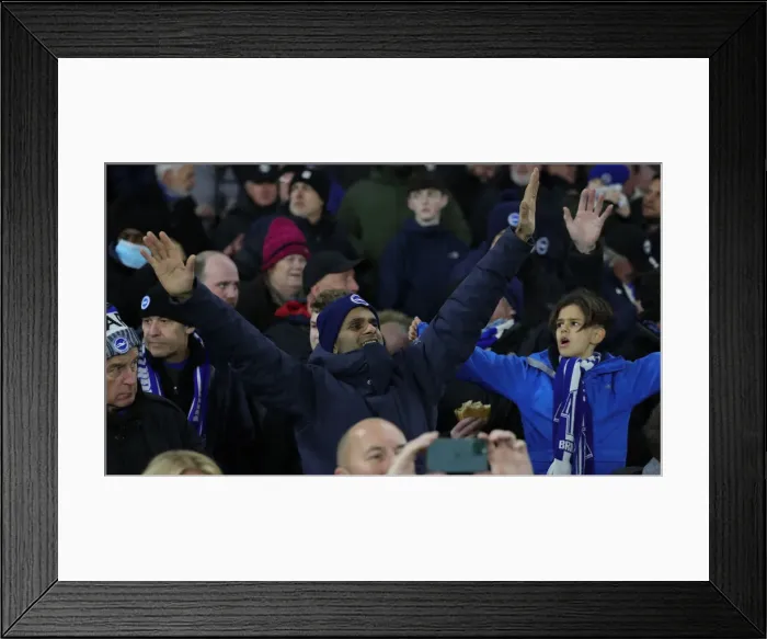 Framed Print : Intense Premier League Rivalry: Brighton & Hove Albion vs. Crystal Palace (14JAN22) Framed Print : Intense Premier League Rivalry: Brighton & Hove Albion vs. Crystal Palace (14JAN22)