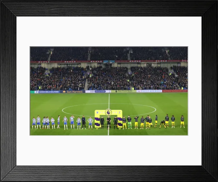 Framed Print : Intense Premier League Rivalry: Brighton vs. Crystal Palace (14JAN22) - A High-Stakes Showdown at the American Express Community Stadium