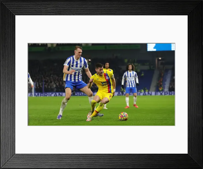 Framed Print : Intense Premier League Rivalry: Brighton & Hove Albion vs. Crystal Palace (14JAN22)