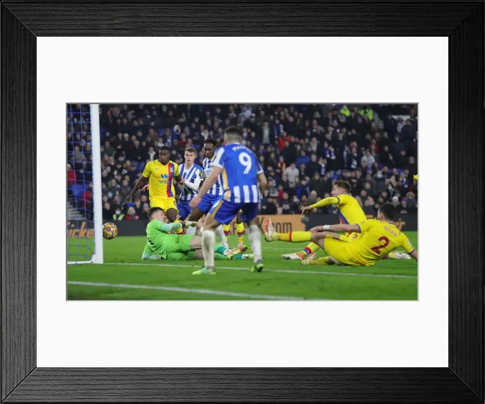 Framed Print : Intense Premier League Rivalry: Brighton & Hove Albion vs. Crystal Palace (14JAN22) Framed Print : Intense Premier League Rivalry: Brighton & Hove Albion vs. Crystal Palace (14JAN22)