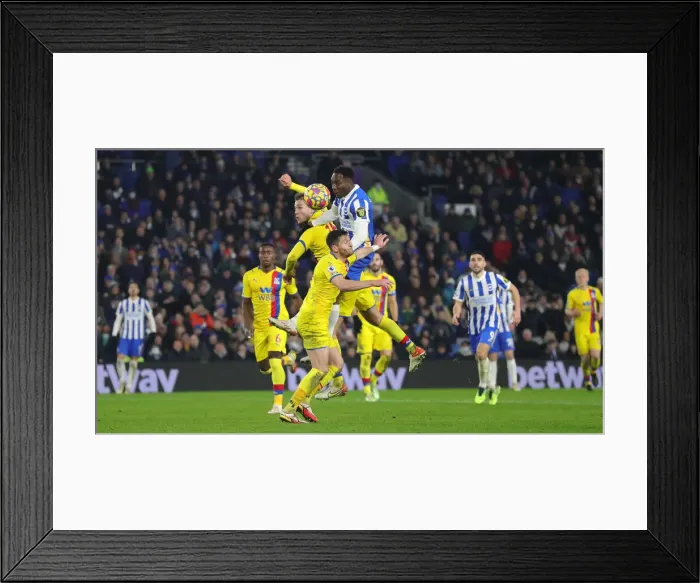 Framed Print : Intense Premier League Rivalry: Brighton & Hove Albion vs. Crystal Palace (14JAN22) Framed Print : Intense Premier League Rivalry: Brighton & Hove Albion vs. Crystal Palace (14JAN22)