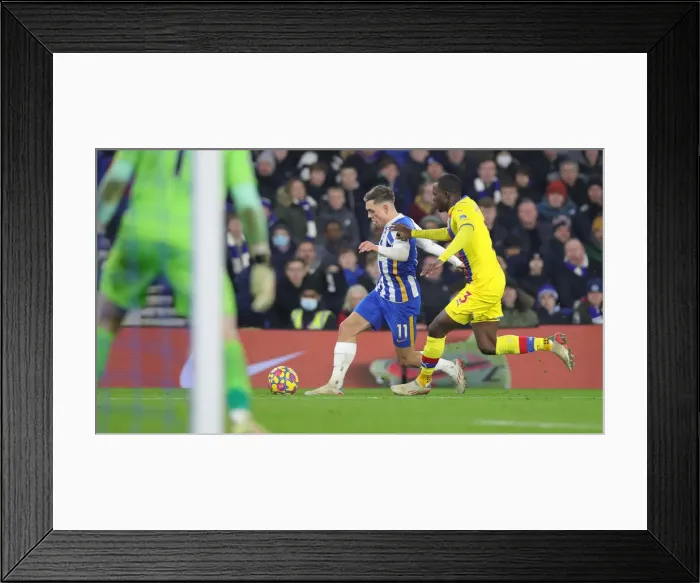 Framed Print : Intense Premier League Rivalry: Brighton & Hove Albion vs. Crystal Palace (14JAN22) Framed Print : Intense Premier League Rivalry: Brighton & Hove Albion vs. Crystal Palace (14JAN22)
