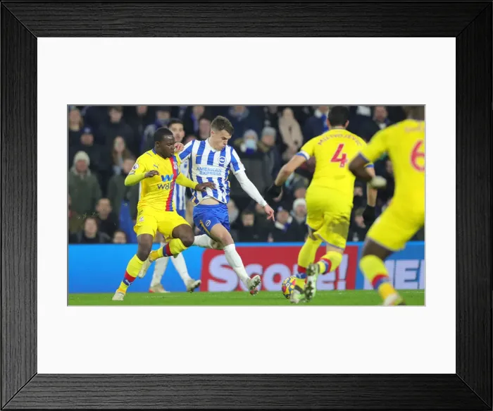 Framed Print : Intense Premier League Rivalry: Brighton & Hove Albion vs. Crystal Palace (14JAN22) Framed Print : Intense Premier League Rivalry: Brighton & Hove Albion vs. Crystal Palace (14JAN22)