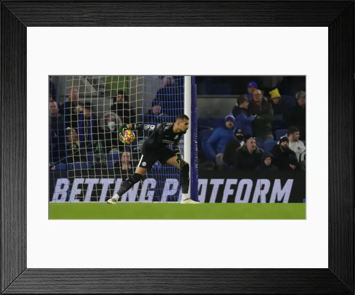 Framed Print : Intense Premier League Clash: Brighton & Hove Albion vs. Chelsea (18JAN22)