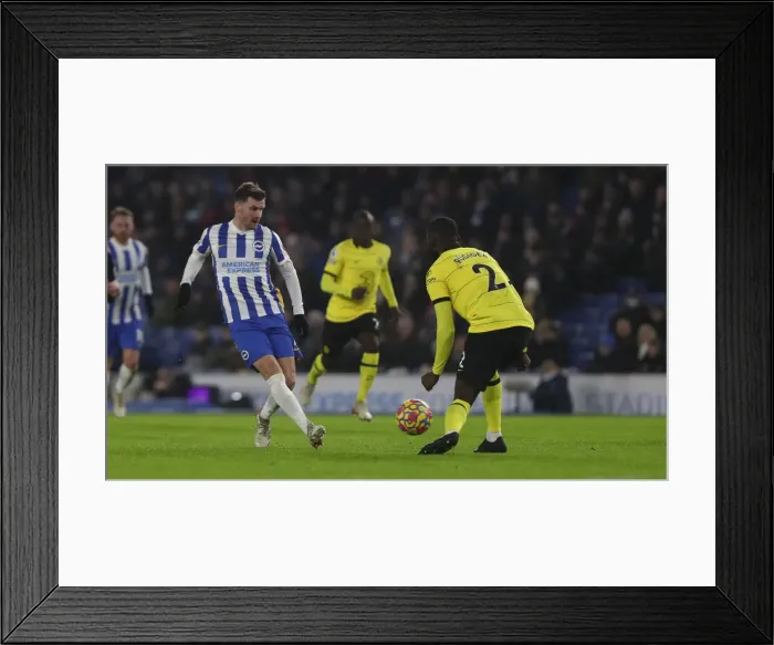 Framed Print : Intense Premier League Clash: Brighton & Hove Albion vs. Chelsea (18JAN22) Framed Print : Intense Premier League Clash: Brighton & Hove Albion vs. Chelsea (18JAN22)