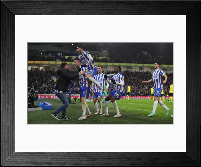 Framed Print : Intense Premier League Showdown: Brighton & Hove Albion vs. Chelsea (18JAN22) Framed Print : Intense Premier League Showdown: Brighton & Hove Albion vs. Chelsea (18JAN22)