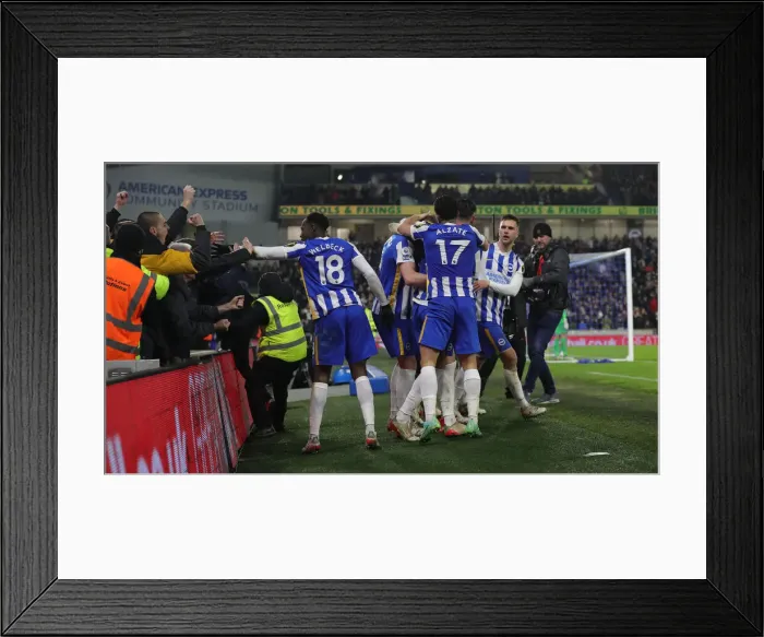 Framed Print : Intense Premier League Showdown: Brighton & Hove Albion vs. Chelsea (18Jan22) Framed Print : Intense Premier League Showdown: Brighton & Hove Albion vs. Chelsea (18Jan22)