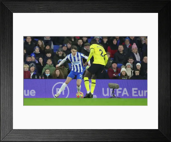 Framed Print : Intense Premier League Showdown: Brighton & Hove Albion vs. Chelsea (18JAN22) Framed Print : Intense Premier League Showdown: Brighton & Hove Albion vs. Chelsea (18JAN22)