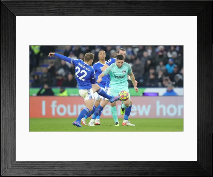 Framed Print : Premier League Showdown: Leicester City vs. Brighton & Hove Albion at King Power Stadium (23Jan22) Framed Print : Premier League Showdown: Leicester City vs. Brighton & Hove Albion at King Power Stadium (23Jan22)