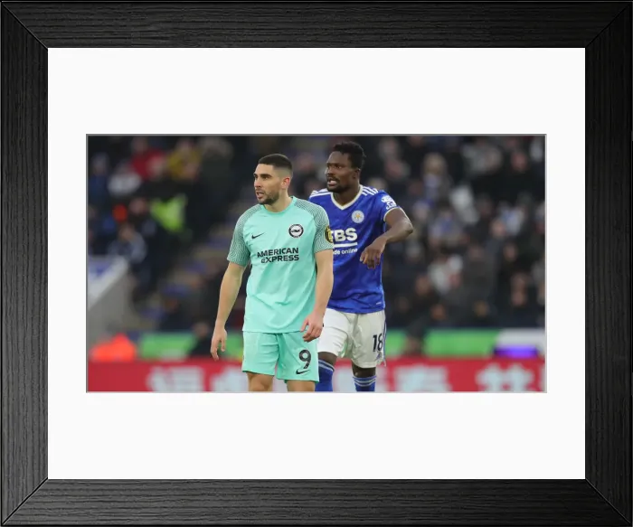 Framed Print : 23Jan22: Premier League Battle - Leicester City vs. Brighton & Hove Albion at King Power Stadium Framed Print : 23Jan22: Premier League Battle - Leicester City vs. Brighton & Hove Albion at King Power Stadium