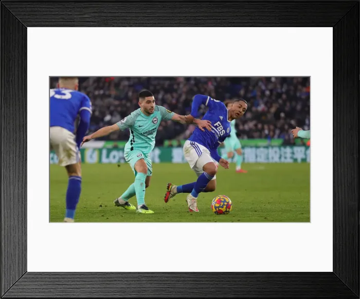 Framed Print : 23Jan22: Premier League Showdown - Leicester City vs. Brighton & Hove Albion at King Power Stadium Framed Print : 23Jan22: Premier League Showdown - Leicester City vs. Brighton & Hove Albion at King Power Stadium