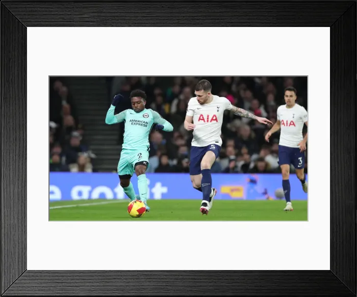 Framed Print : FA Cup 4th Round: Thrilling Clash between Tottenham and Brighton at Tottenham Hotspur Stadium (05FEB22)