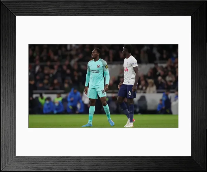 Framed Print : FA Cup 4th Round: Intense Clash between Tottenham and Brighton at Tottenham Hotspur Stadium (05FEB22)