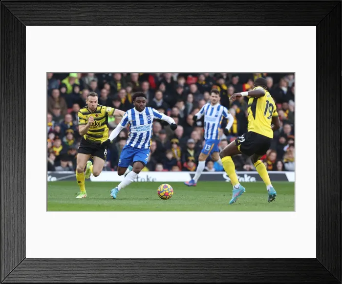 Framed Print : Intense Moment: Watford vs. Brighton & Hove Albion, Premier League Rivalry (12FEB22) Framed Print : Intense Moment: Watford vs. Brighton & Hove Albion, Premier League Rivalry (12FEB22)