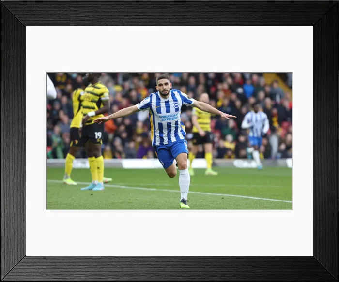 Framed Print : Intense Rivalry: Watford vs. Brighton and Hove Albion, Premier League Clash (12FEB22)