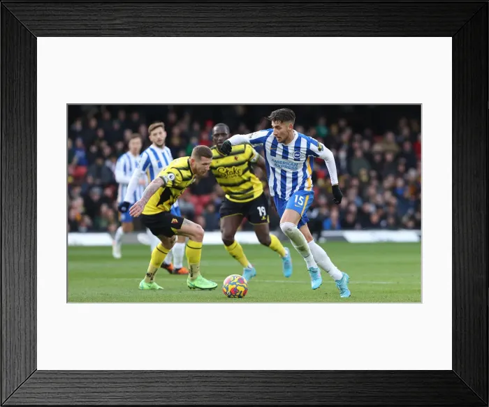 Framed Print : Intense Rivalry: Watford vs. Brighton and Hove Albion, Premier League Clash (12FEB22) Framed Print : Intense Rivalry: Watford vs. Brighton and Hove Albion, Premier League Clash (12FEB22)