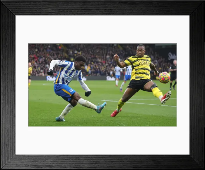 Framed Print : Intense Premier League Rivalry: Watford vs. Brighton and Hove Albion (12FEB22) Framed Print : Intense Premier League Rivalry: Watford vs. Brighton and Hove Albion (12FEB22)