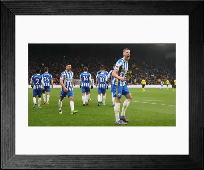 Framed Print : Intense Moment: Premier League Showdown - Watford vs. Brighton and Hove Albion (12FEB22) Framed Print : Intense Moment: Premier League Showdown - Watford vs. Brighton and Hove Albion (12FEB22)