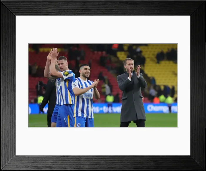 Framed Print : Intense Battle: Watford vs. Brighton and Hove Albion - Premier League Rivalry (12FEB22) Framed Print : Intense Battle: Watford vs. Brighton and Hove Albion - Premier League Rivalry (12FEB22)