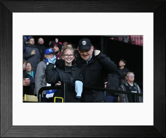 Framed Print : Intense Rivalry: Watford vs. Brighton and Hove Albion (12FEB22) - Premier League Clash at Vicarage Road Framed Print : Intense Rivalry: Watford vs. Brighton and Hove Albion (12FEB22) - Premier League Clash at Vicarage Road