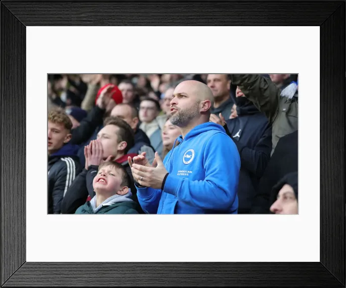 Framed Print : football fans football supporters Framed Print : football fans football supporters